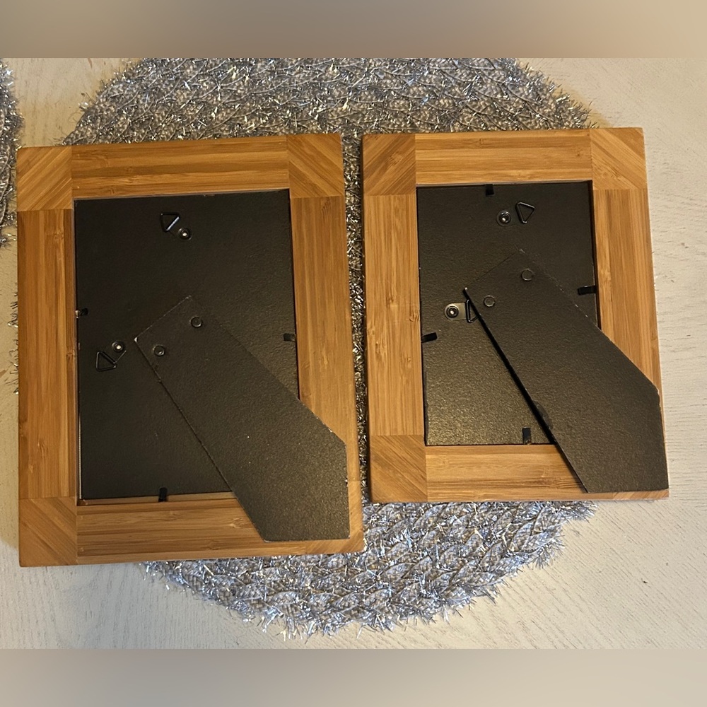 Natural Bamboo Picture Frame Set - Picture 4 of 4